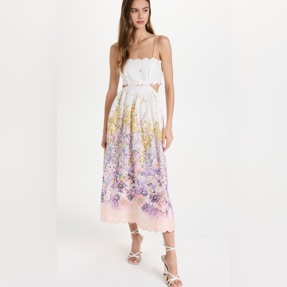 Zimmermann Scallop Midi Dress